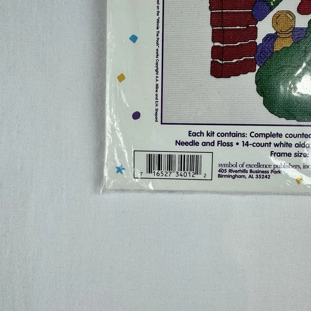 Winnie the Pooh Santa Pooh Counted Cross Stitch Kit 34012‎ Christmas Stocking